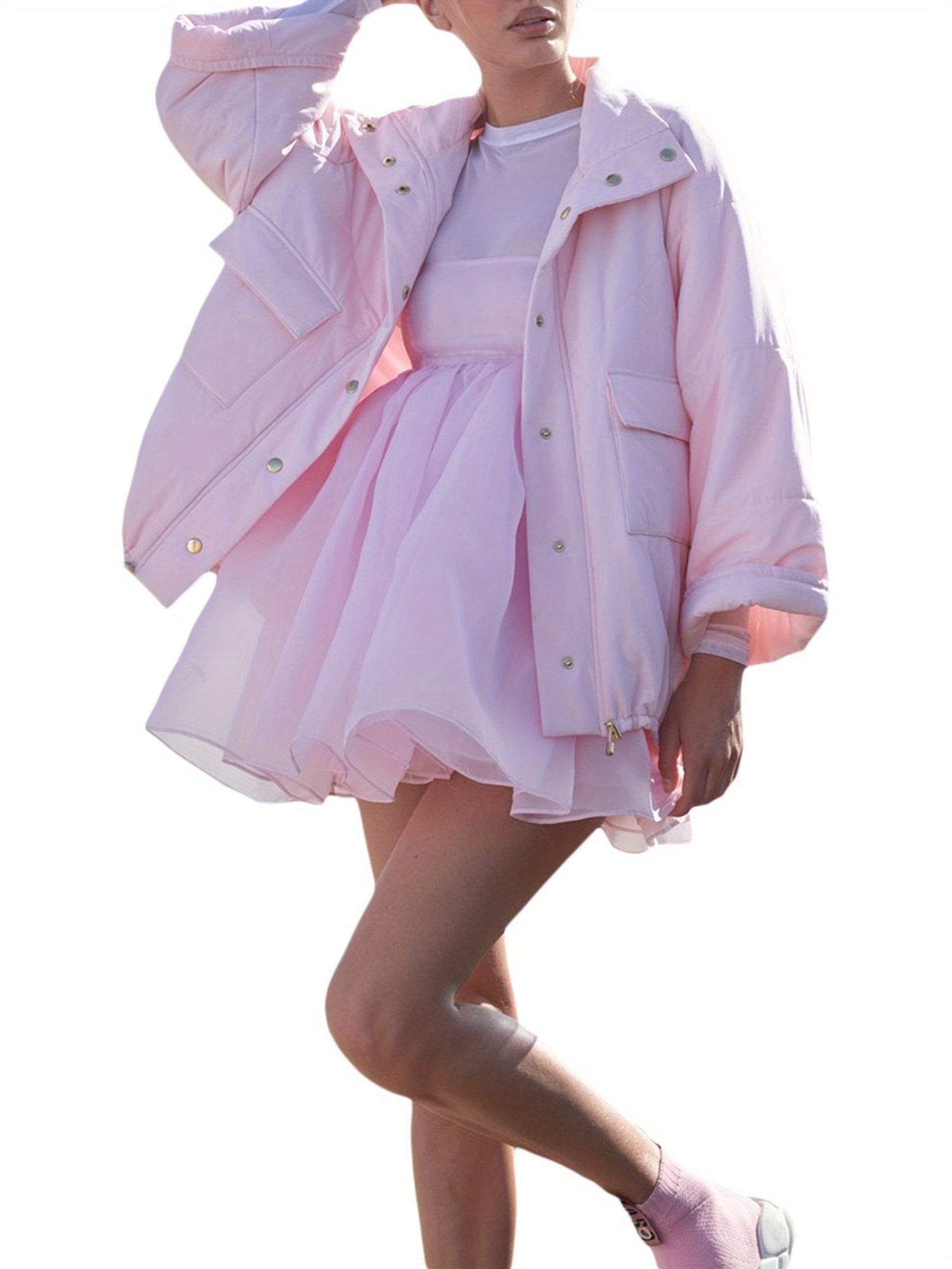 Women'S Y2K Solid Lavender Puffy Dress - Square Neck Bubble Sleeve A-Line Short Dress with Flared Hem, Lightweight Breathable Party & Semi-Formal Outfit for Spring Summer Fall, Casual to Semi-Formal Events (Ladies One-Piece Dress)