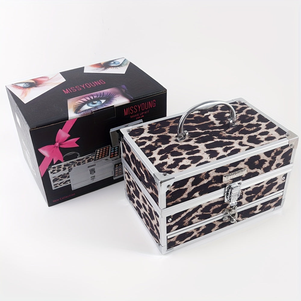 126pcs All-in-One Cosmetics + Makeup Tools + Makeup Case Makeup Set, Rainbow Color Multi-color Cosmetics, Ideal Gift Gift Box, Lipstick Eyeshadow Highlighter, Beginner Friendly