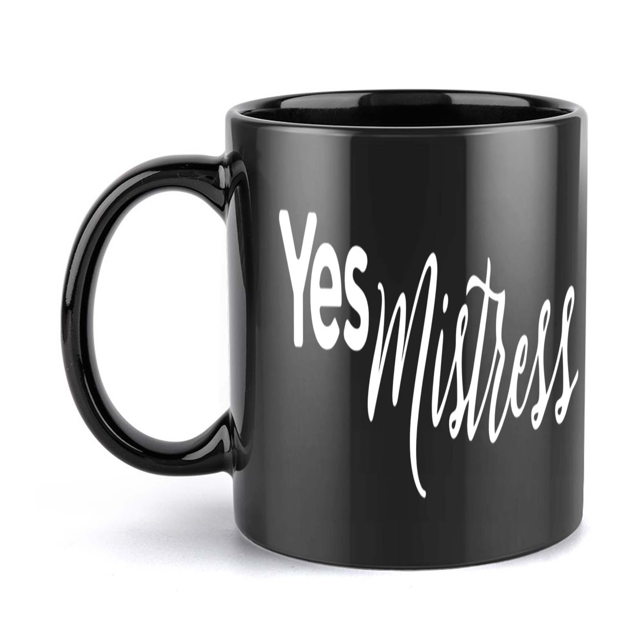 1pc, Yes Mistress Mug, 11 Ounce Holiday Gift for Birthday Christmas Summer, Christmas Present, Birthday Present, Themed Mug, Novelty Mug, Reusable Mug, Leadfree Material, Coffee Mug, Tea Cup, Gift Shoppers, Holiday Buyers