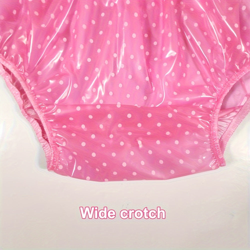 Plastic Panties PVC Underwear Leakproof Pants for Men Women, soft Transparent, Washable and Reusable